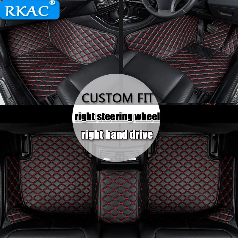 

For right hand drive Custom car floor mats for Cadillac all models SRX CTS Escalade ATS CT6 XT5 CT6 ATSL XTS SLS accessories