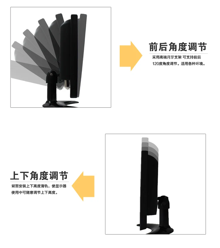 8 بوصة VGA AV BNC HDMI USB الأمن الصناعي LCD رصد HD شاشة الكمبيوتر المحمولة عرض متعددة واجهة خيارات #4