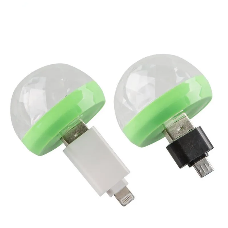 Protable LED voiture USB escales lumière DJ RVB Mini coloré musique son lampe pour USB-C surface de téléphone profiter de l'effet d'éclairage de scène