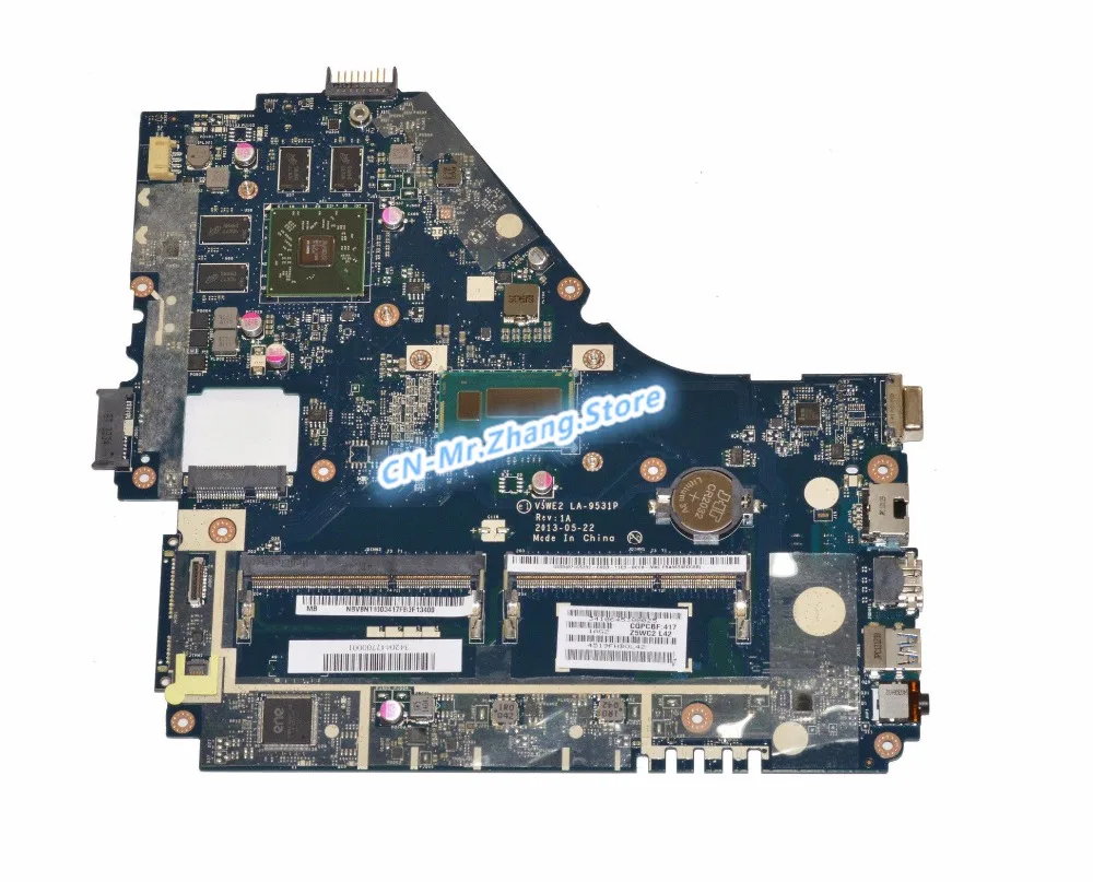 Used FOR Acer Aspire P455-MG Laptop Motherboard W/ II7-4500U CPU NBV8N11003 NB.V8N11.003 LA-9531P DDR3