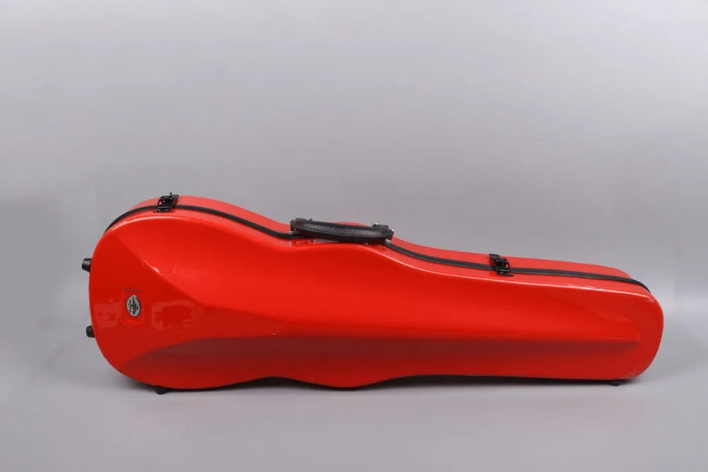 

red olor violin case 4/4 carbon fiber Composite materials High streng