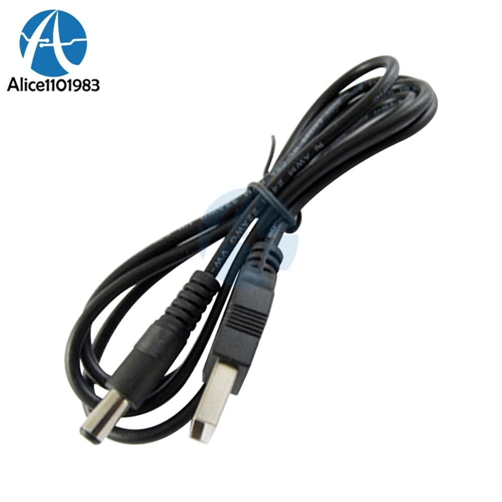 USB 2.0 Male A To DC 5.5mm x 2.1mm 80cm Plug DC Power Supply Cord Cable Power Small Devices From Computer or Other USB Port