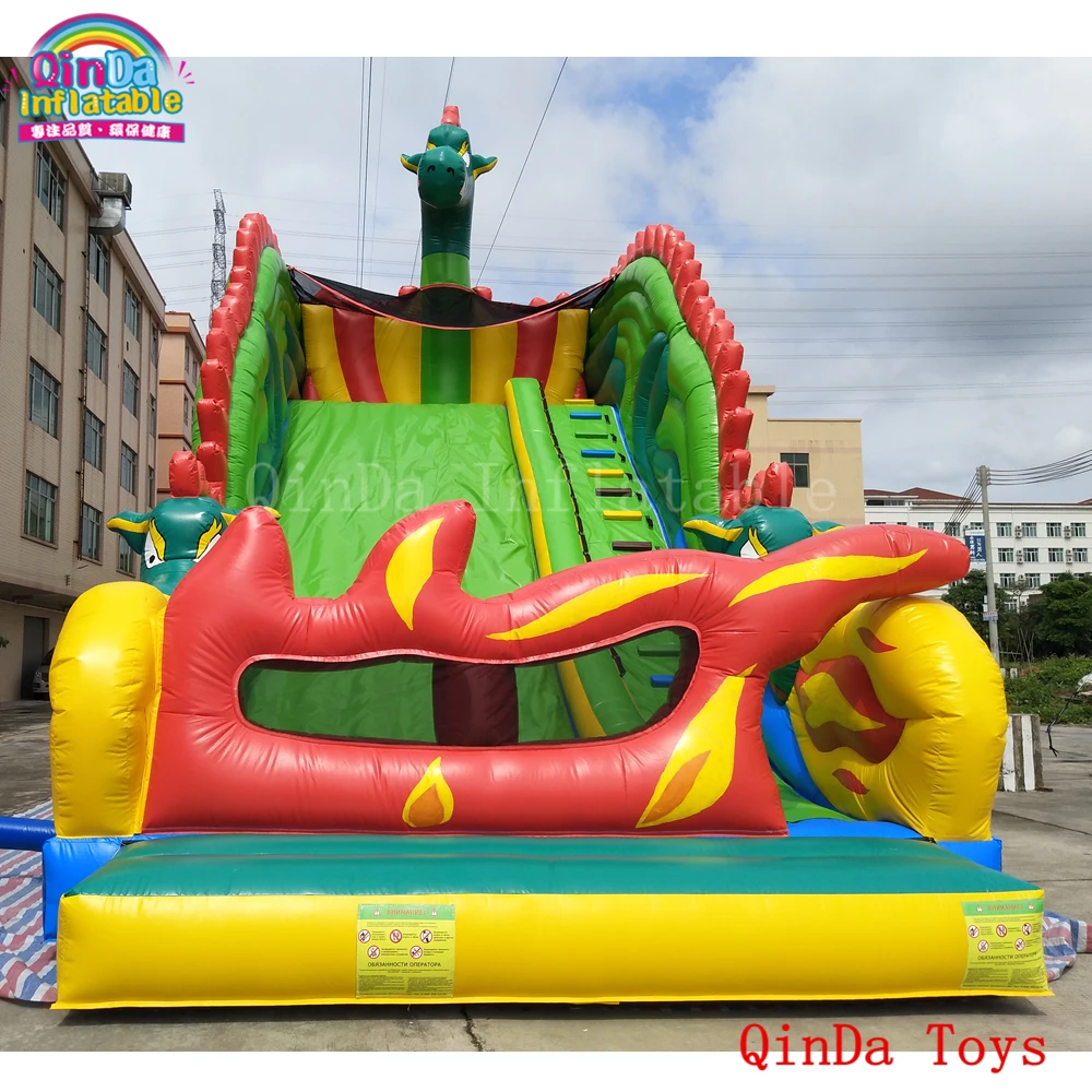 Tobogán inflable de grado comercial para niños, 11x6x7m, grande