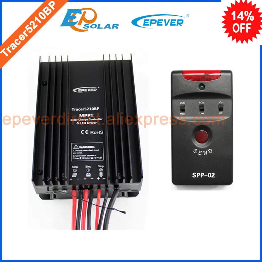 

Tracer5210BP+SPP-02 mppt EPEVER solar panel charge controller 20A 20amp super pamameter programmmer for lithium battery