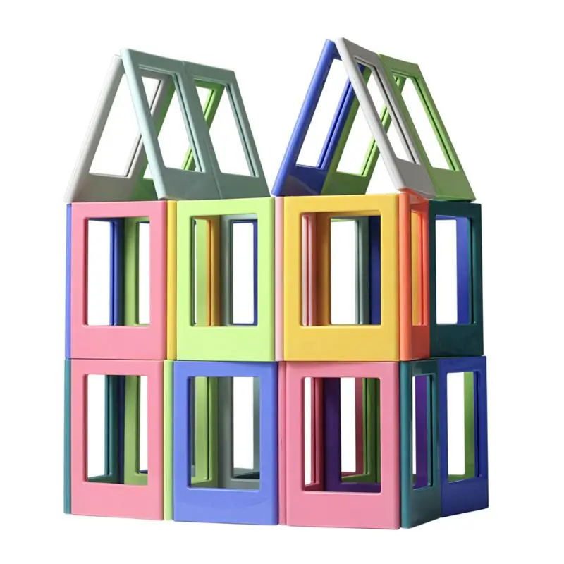 OOTDTY Mini Colorful DIY Magnetic Photo Frame Fridge Refrigerator Magnet Picture Frame for Holding 3 Inch Photos