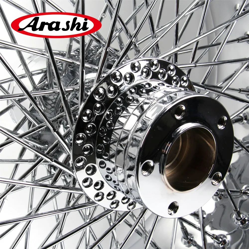 Arashi Wheel Rim For Harley Davidson Custom FXSB SOFTAIL Road King FLHX FXSTC FLTR 18X10.5\'\' 80 Spoke Chrome Rear Rims