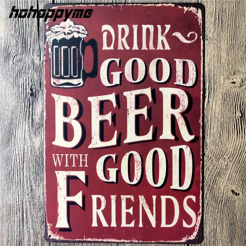 Vintage Tin Beer Signs Antique Decorative Metal Plaques Beer Carteles Vintage Metal Plaque Metal Vintage Pub 20*30cm