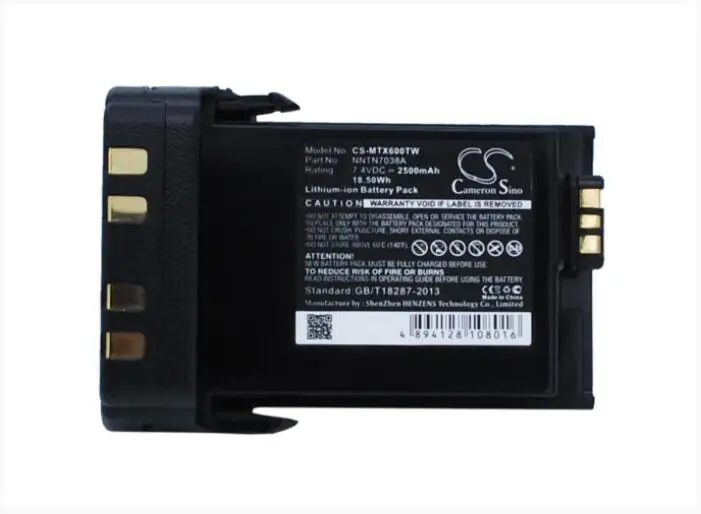 Cameron Sino 2500mAh battery for MOTOROLA APX6000  P25  XE   P25 APX7000  APX8000 NTN7034 PMMN4403  Two-Way Radio Battery