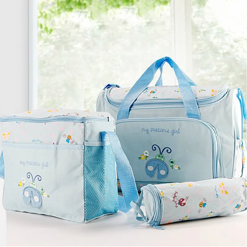 MOTOHOOD 40*29*14cm 4PCS Car Print Mother Bag Baby Diaper Bags Sets Multifunctional Baby Nursing Nappy Bag For Mom Organizer