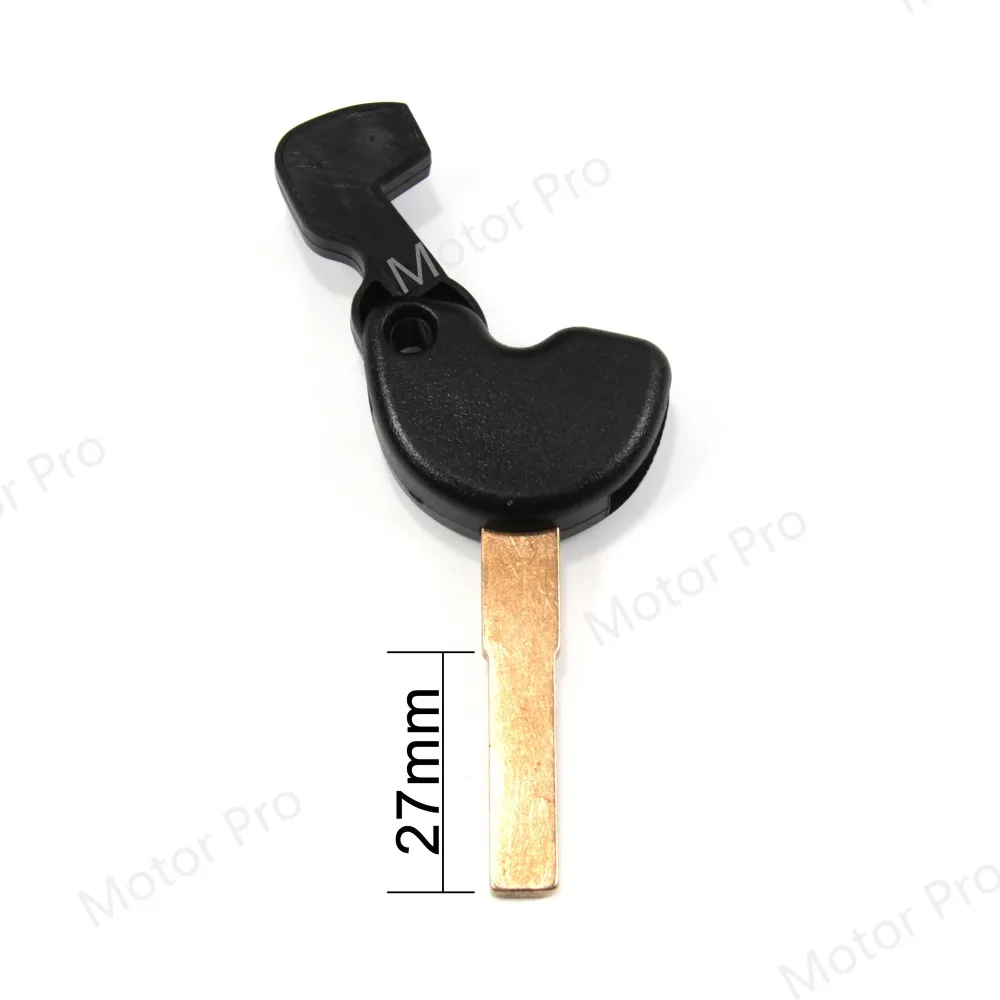 Uncut Blade Blank Key For PIAGGIO MP3 500 Motorcycle Replacement Accessories With Logo Red BLACK