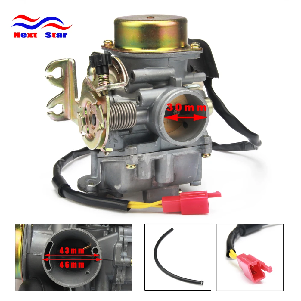 Motorcycle CVK30 30MM Carburetor Parts Vacuum Model Universal For Scooters GY6 150 VOG TANK 260CC 200CC 250CC Engines CVK