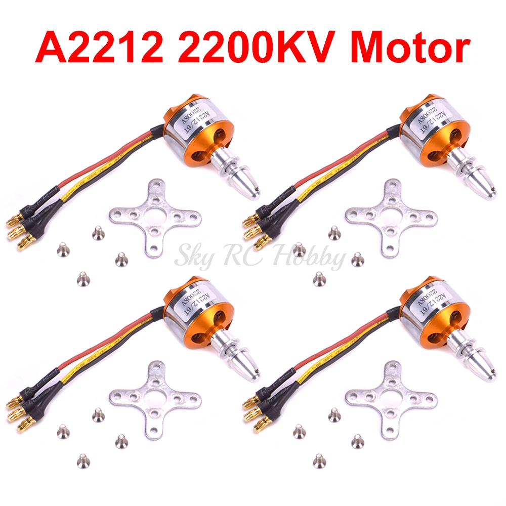 A2212 2212 2200KV XXD 6T 2-3S Brushless Motor Outrunner Motors For RC Aircraft Plane Airplane Multi-copter