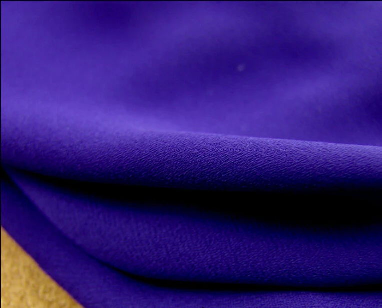 

2 meters 148cm 58.26" width dark blue purple chiffon fabric pearl yarn fabric summer dress materials MM138