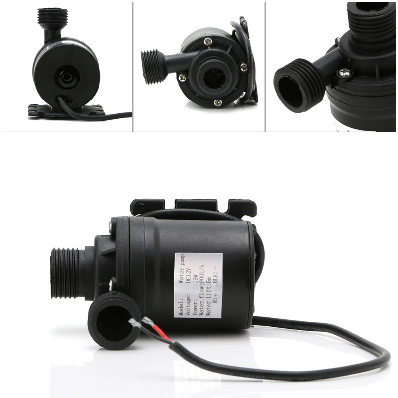 800L/H 5M DC 12V 24V Solar Brushless Motor Hot Water Circulation Water Pump -B119