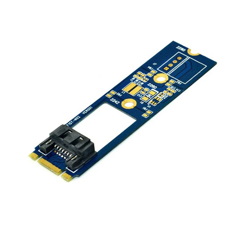 M2 SATA Adapter Convert Card B-M KEY M.2 NGFF SATA SSD to 7Pin Adapter Board Card Support 2242 2260 2280 Main Board for Computer