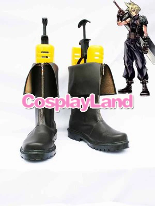 Final Fantasy VII Cloud – bottes de Cosplay pour hommes, chaussures de fête sur mesure pour adultes