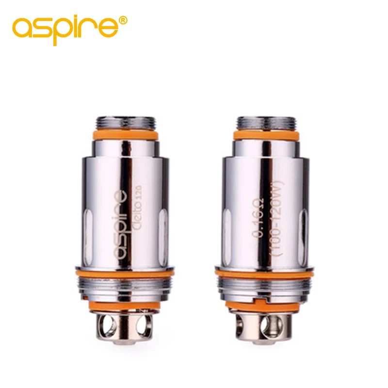 5pcs/Pack Aspire Cleito 120 Coils Electronic Ecigarette 0.16ohm Replacement Core Compatible with 4 ML Capacity Cleito 120 Tank