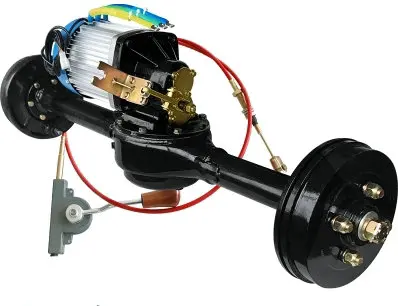 DC60V/72V 2000W brushless electric vehicle power 1:10/1:20 shifting integrated rear axle assembly Motor+controller+gearbox