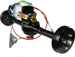 DC60V/72V 2000W brushless electric vehicle power 1:10/1:20 shifting integrated rear axle assembly Motor+controller+gearbox