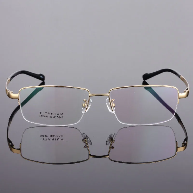 BCLEAR Optical Eyeglasses Ultem Flexible Super Light Weight Prescription Optical Eye Glasses Frame Big Face Businessmen Titanium