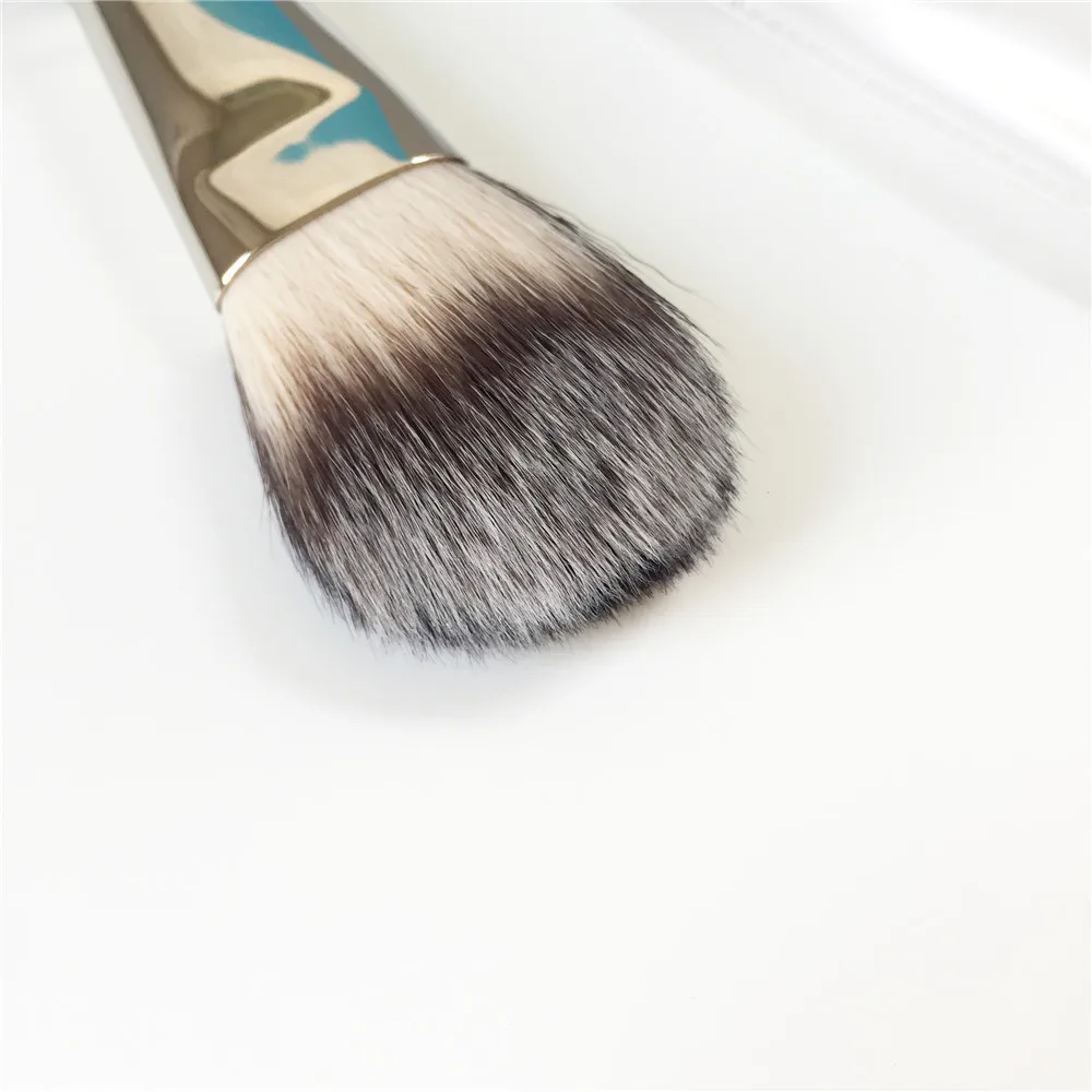 bdbeauty 127/127S Split Fibre Face Brush - Soft Dual-Bristle Powder Blush Complexion Scuplt Brush - Beauty Makeup Brush