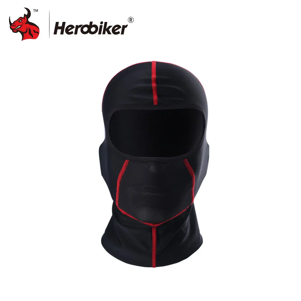 HEROBIKER Motorcycle Face Mask Balaclava Summer Moto Bikers Mask Motorcycle Bicycle Face Shield Motorcycle Sun-protection