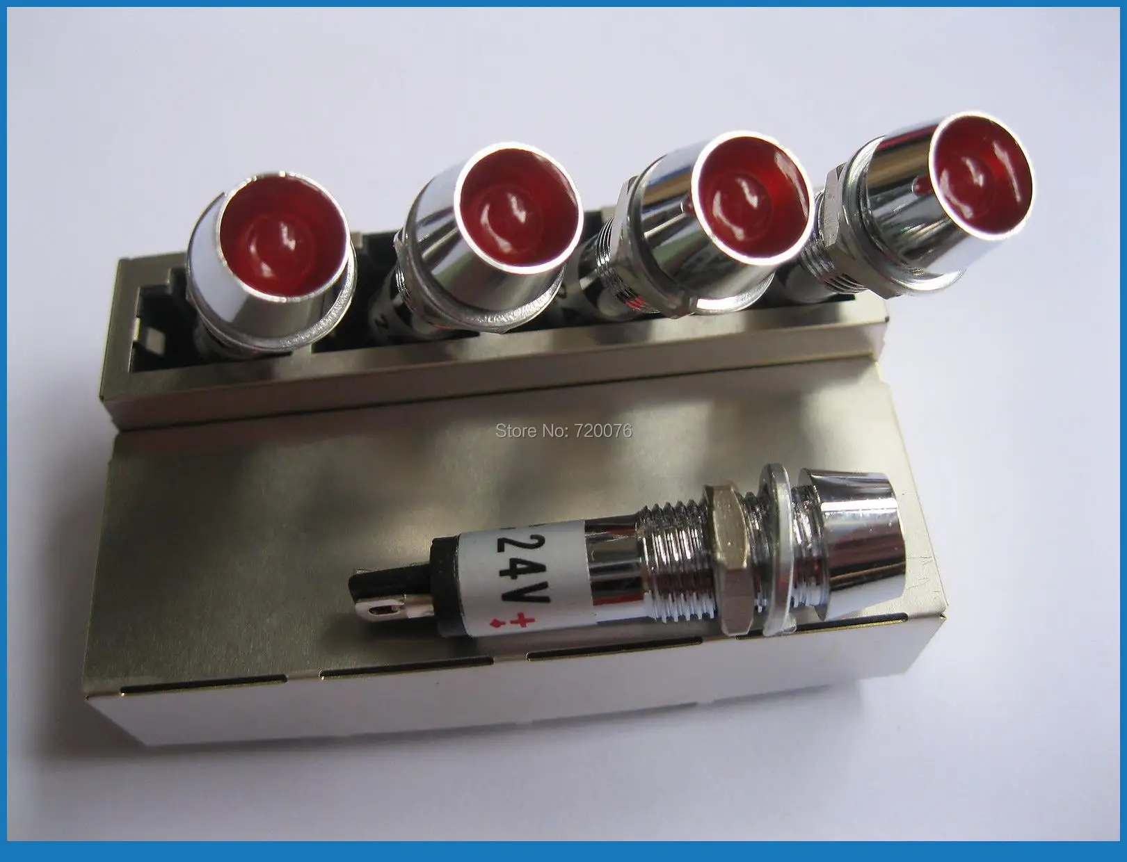 10 pcs LED Indicator Red Color DC 24V New