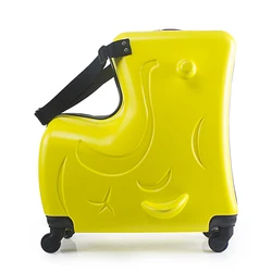 New children suitcase for travel spinner wheels sit and ride 20 24 inch Cabin Trolley boy and girl travel bag cute Kids luggage