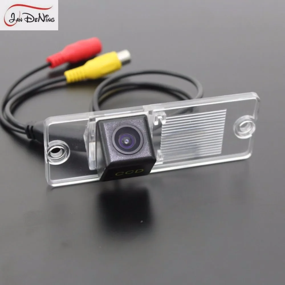 JanDeNing HD CCD Car Rear View Parking/Backup Reverse Camera/ License Plate Light OEM For Mitsubishi Lancer Lioncel 2002-2007