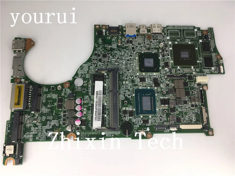 

yourui NBMA311003 NB.MA311.003 DA0ZQKMB8F0 For Acer Aspire V5-572 V5-572G Laptop Motherboard with i5-3337u CPU 4GB Memory