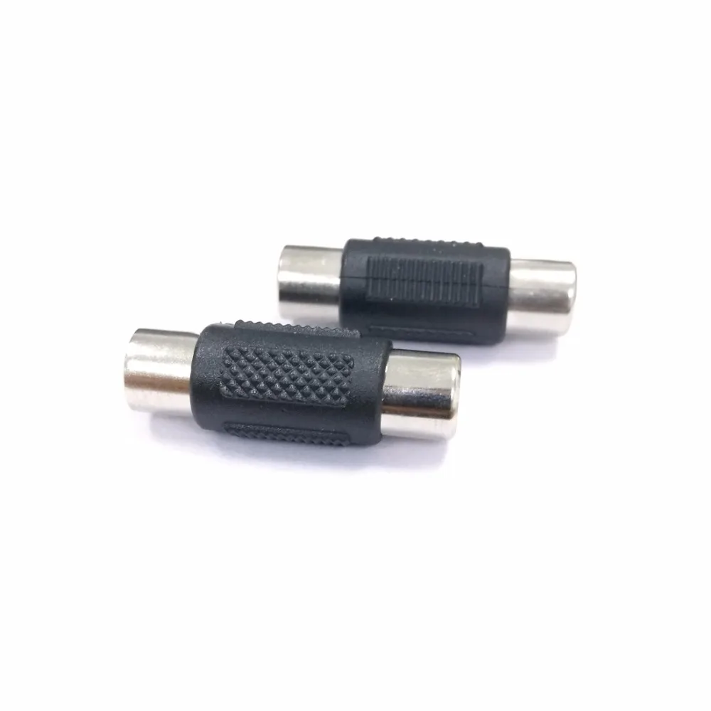 10 PCS Baru Jack Lotus RCA Female untuk Perempuan Coupler Joiner Adapter AV Audio Vedio Barel lurus