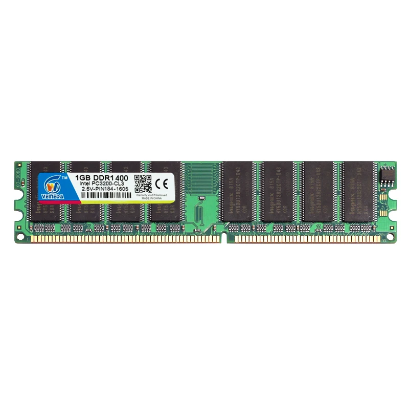 VEINEDA DDR1 4gb 4X1gb 400MHz 184Pin 2.5V DDR PC3200 DDR Compatible DDR 333 PC2700 PC2100 CL3 memory ddr