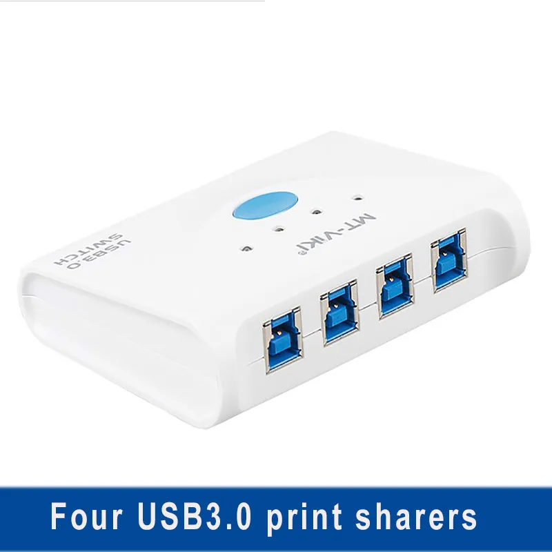 

Высокоскоростной USB3.0 совместный выключатель type-B 4 порта usb3.0 хаб принтер совместный выключатель четыре дюйма и одна внешняя фотография