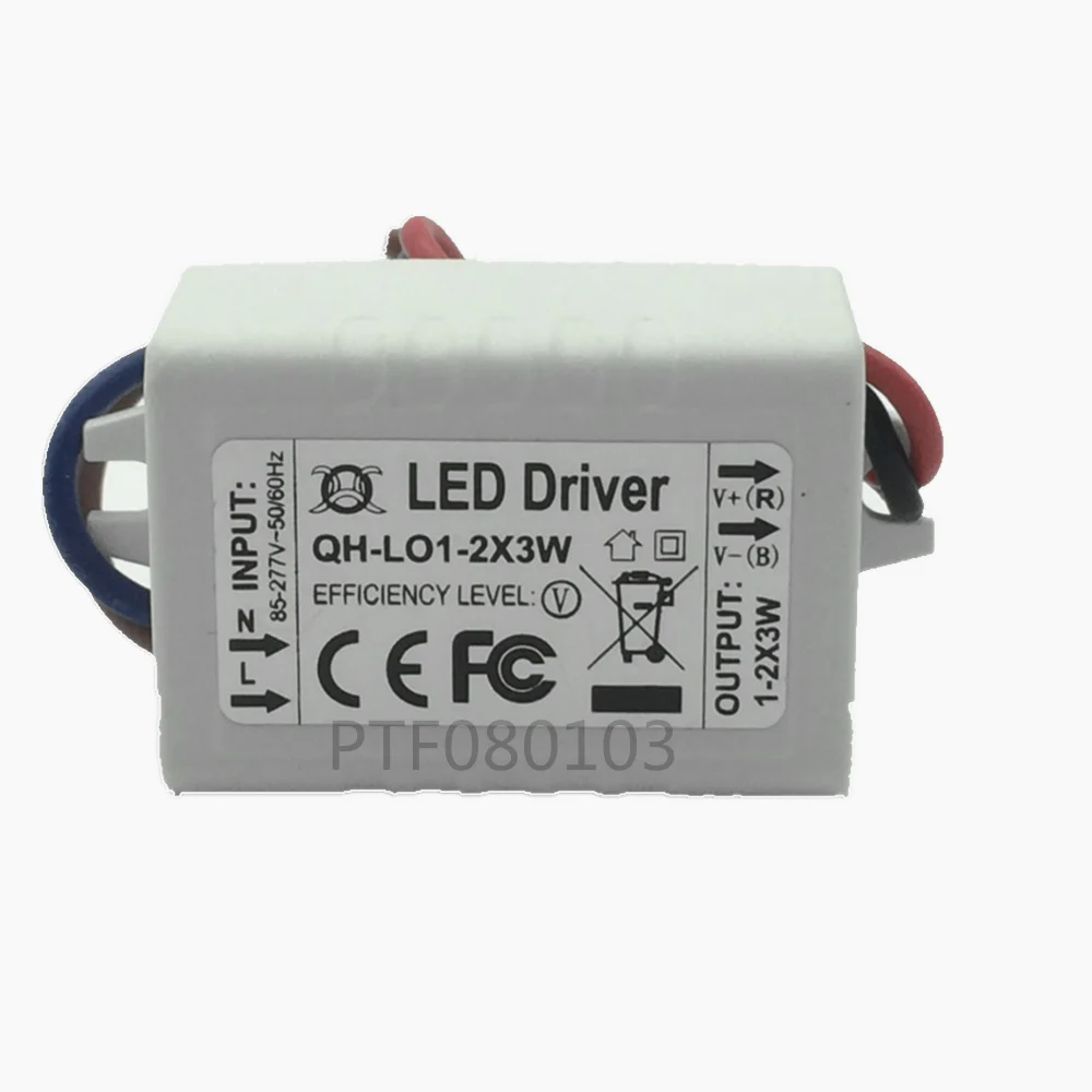 

5pcs Constant Current LED Driver1-2x3W 600mA3-7V3W 6W 600mA 3 6W Watt External Lamp Light COB Power Supply Lighting Transformer