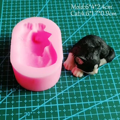 5 Styles NEW Cats Silicone Mold Chocolate Jelly Gumpaste Sugarcraft Cake Decorating Tool Fondant Mould C374