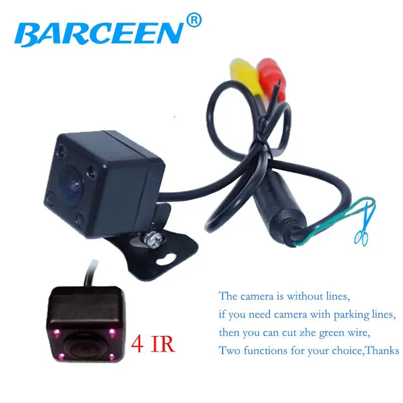 New Arrival Waterproof Car Rearview Rear View Camera For Vehicle Parking Reverse System With 4 IR Leds Night Vision Free Ship