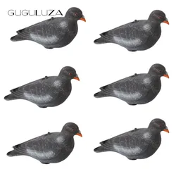 1/3/6PCS Fake Bird Hunting Realistic Full Body Flocked Pigeon Decoy 12 inch Dove With Stick Pegs Garden Bird Deter Scarer Pest