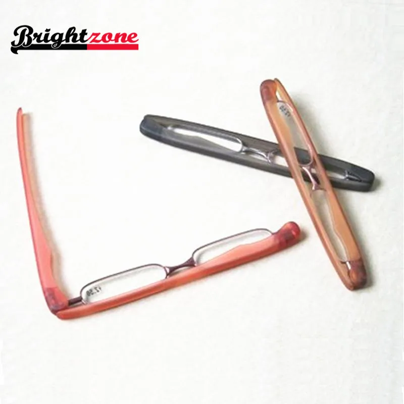 Special offer high-end brand 360 degree rotation reading glasses ultra-light folded portable anti-tired glasses U.S.Patent gift