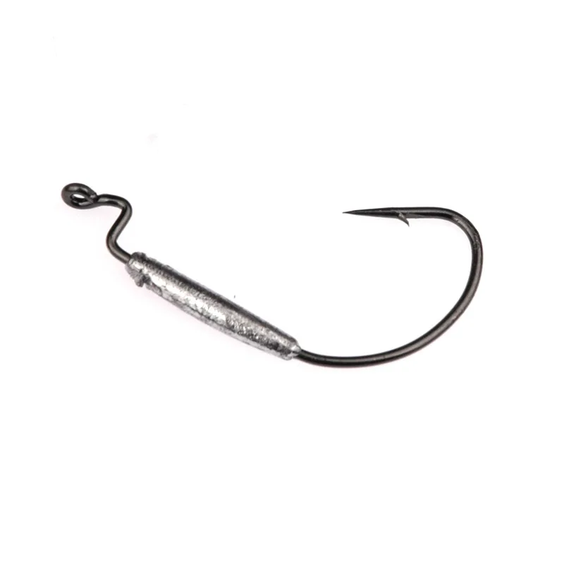 MNFT 8PCS * Barbed Lead Crank Hook Weight 1.8g/2g/3g/6g Soft Bait Fishing Hooks