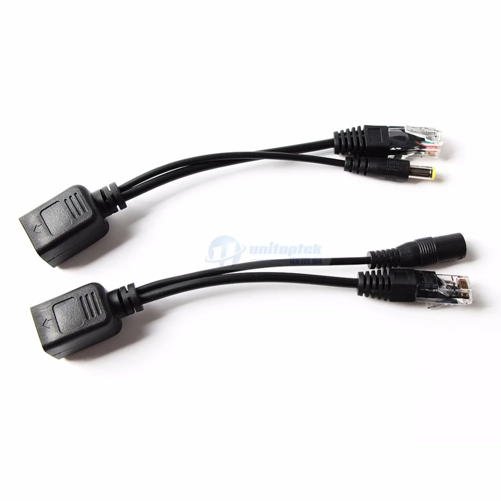 POE Splitter & POE Injector RJ45 To Power Input / Output Synthesizer Separator Combiner POE Adapter Switch Cable For CCTV System