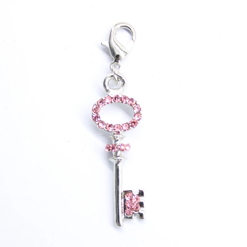 The new 2016 classic romantic mini key lobster clasp pendant jewelry products