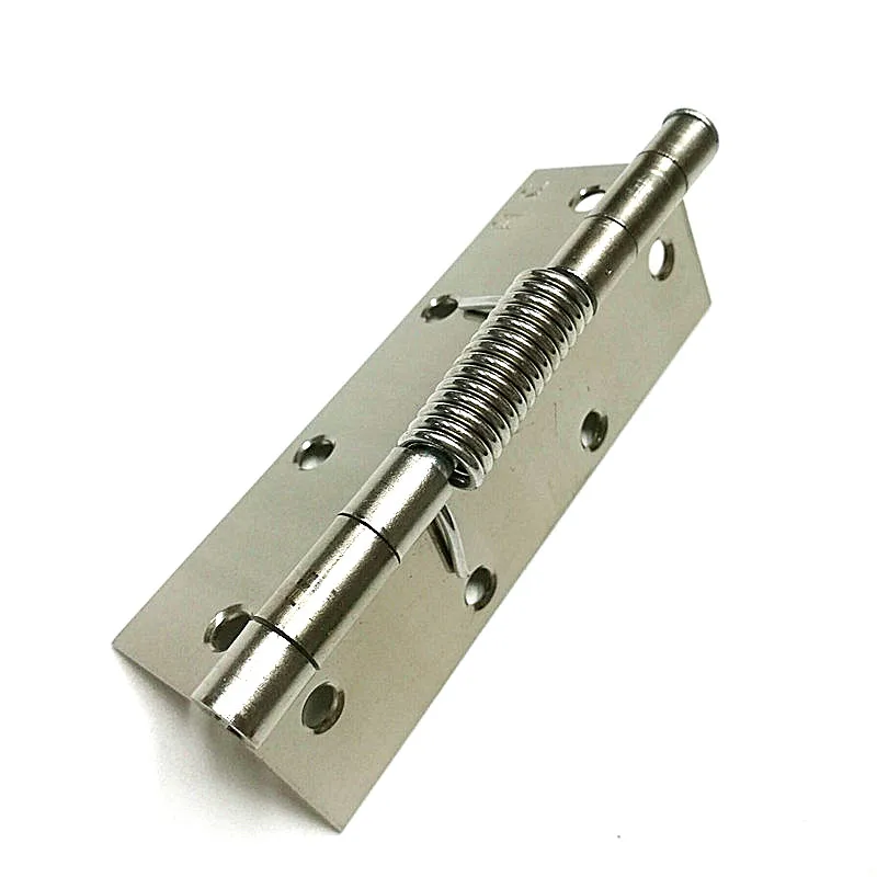 4 inch spring stainless steel hinge wooden aluminum alloy auto door close hinge X3