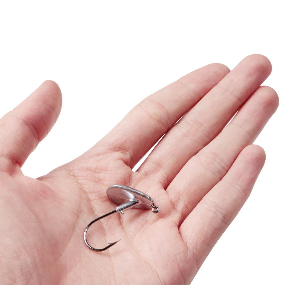 2pcs/lot Lead Head Hook 3.5g/5g/7g/10g  Tumbler Jig Bait Fishing Hooks For Soft Lure Fishing Tackle