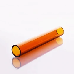 Kahverengi uzun borosilikat cam tüp, O.D. 32mm,Thk. 3.2mm,L. 200mm/250mm/300mm, çay sarı yüksek sıcaklığa dayanıklı cam tüp