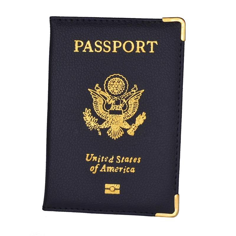 Di Cuoio DELL\'UNITÀ di elaborazione di Viaggio USA Copertina Del Passaporto Personalizzato Delle Donne DEGLI STATI UNITI Americano Cassa Del