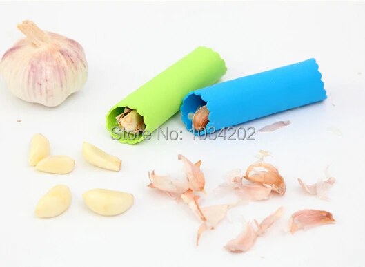 500pcs/lot New Magic Silicone Garlic Peeler Peel Easy Kitchen Tool Drop Free Shipping Wholesale