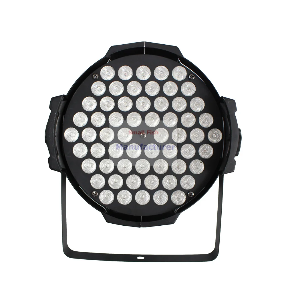 Escudo de alumínio 60x3w rgb 3in1 led par luz luzes palco dmx profissional par plana latas pizza controle dj festa equipamentos iluminação