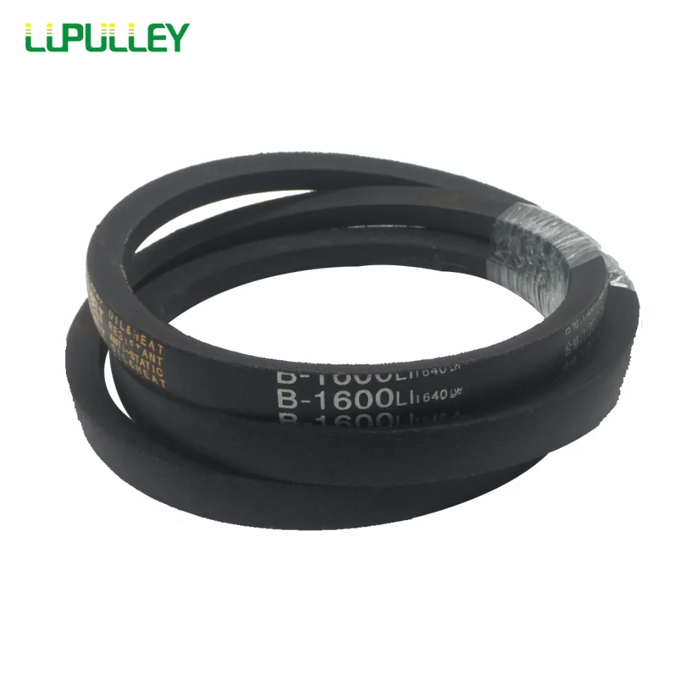 LUPULLEY Wrapped V-Belt B Type Black Rubber Machinery Drive Wedge Rope B59/60/61/62/63/64/65/66/67/68 Vee Belt for Industrial