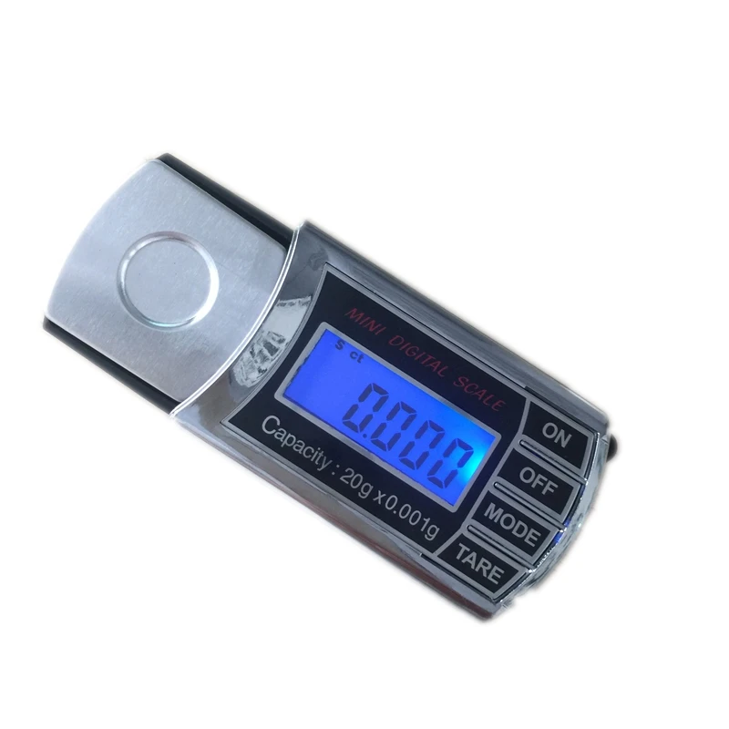 20g 0.001g LCD Digital Milligram Gram Pocket Scale Mini Electronic Diamond Jewelry Scales Precise Carat Weight Balance With Box