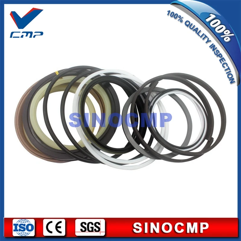 4sets/pack SK480-6 (Bucket x1 + Arm x1 + Boom x2) Cylinder Seal Kit for Kobelco Excavator Repair Gasket Kit , 3 month warranty